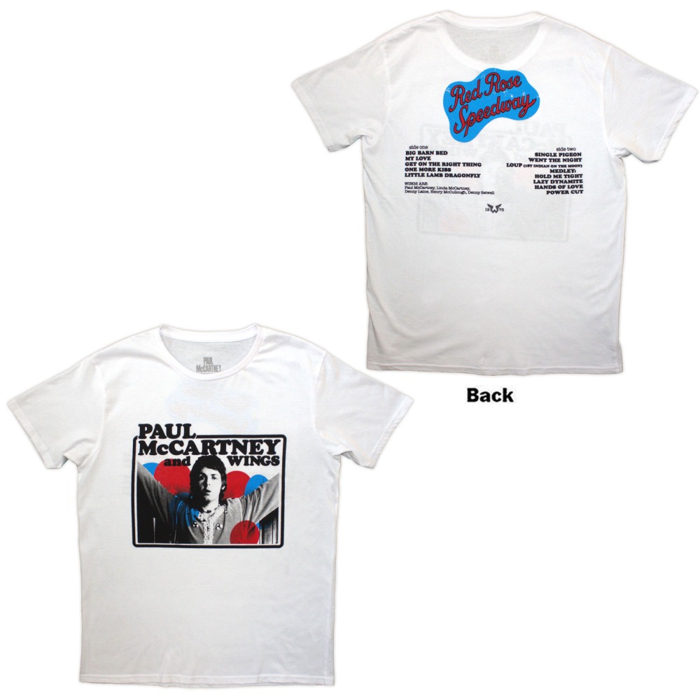 Paul McCartney - Photo Rose Heren Tshirt - Wit